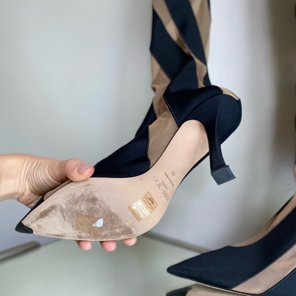 Like new JIMMY CHOO x Mugler over-the-knee sock boots 41 - Picture 11 of 14